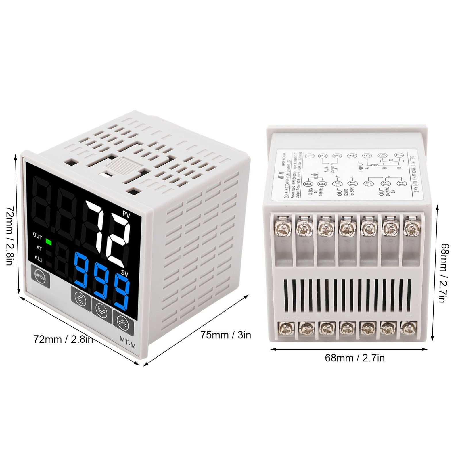 PID Temperature Controller Kit Intelligent Automatic Temperature Control,Digi...