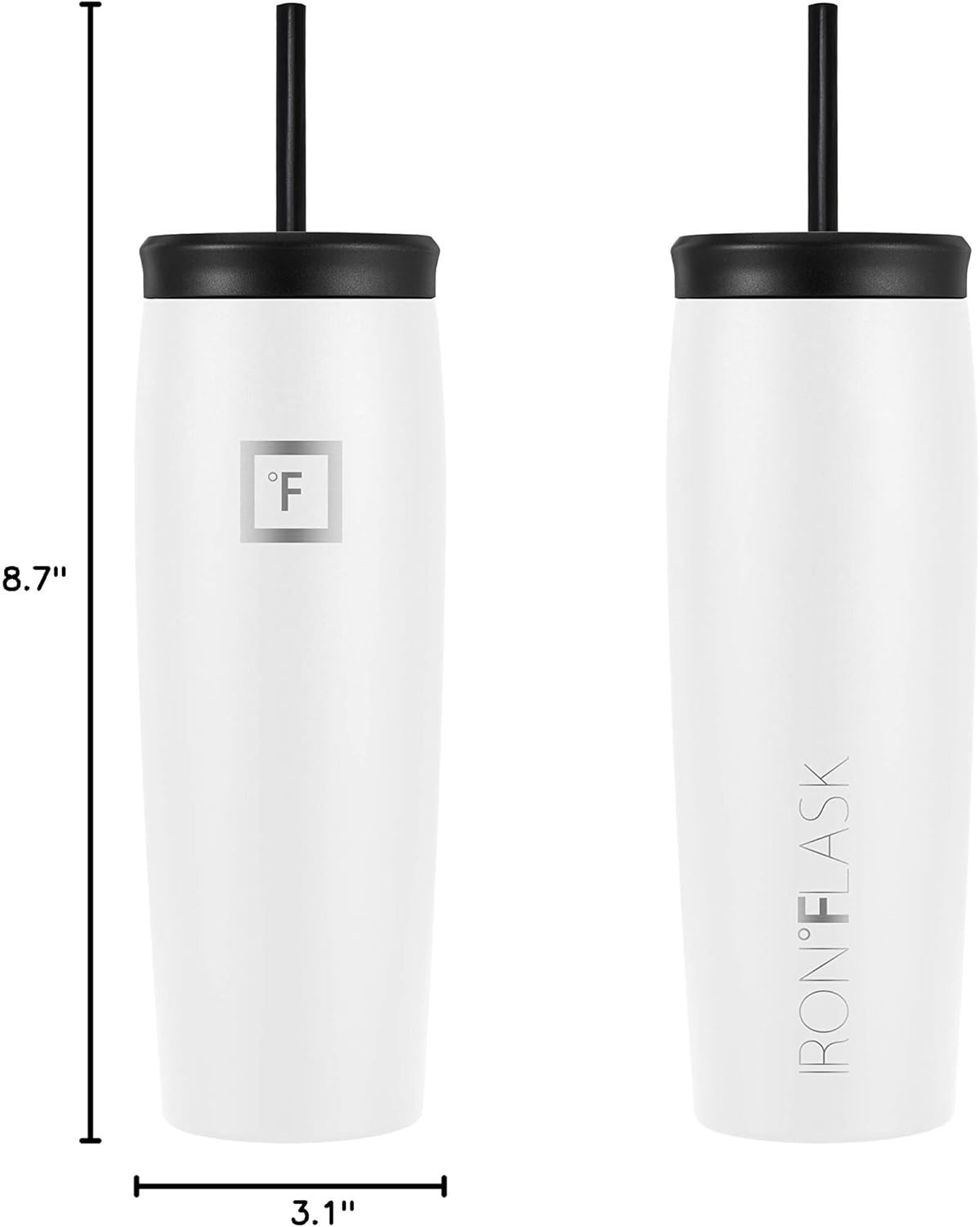 Nomad Tumbler - 2 Lids (Straw/Flip), Vacuum Insulated Stainless Steel Bottle, Do