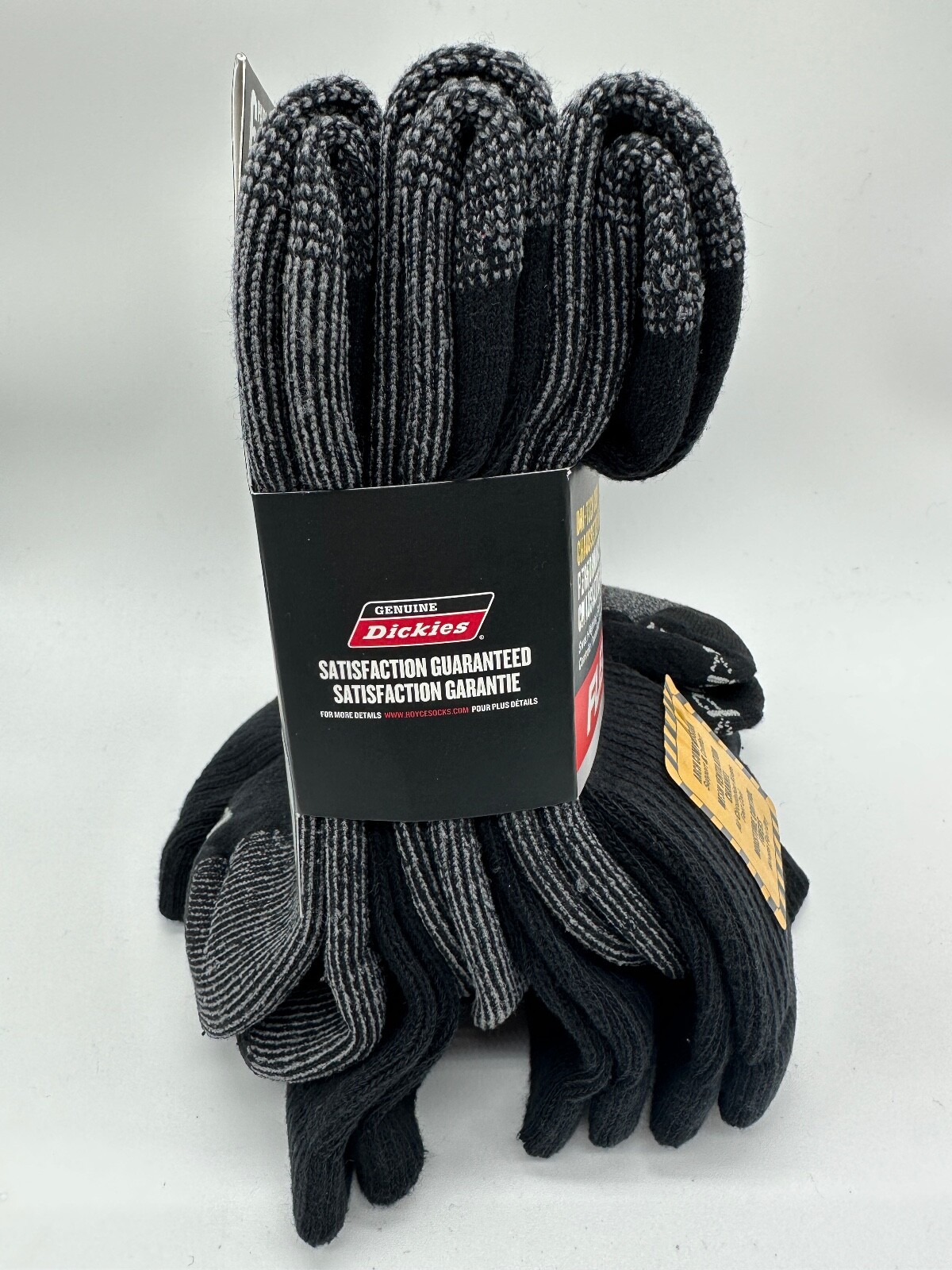 NEW 6 PAIR PACK DRI-TECH CREW GENUINE DICKIES MENS FLEX PERFORMANCE WORK SOCKS