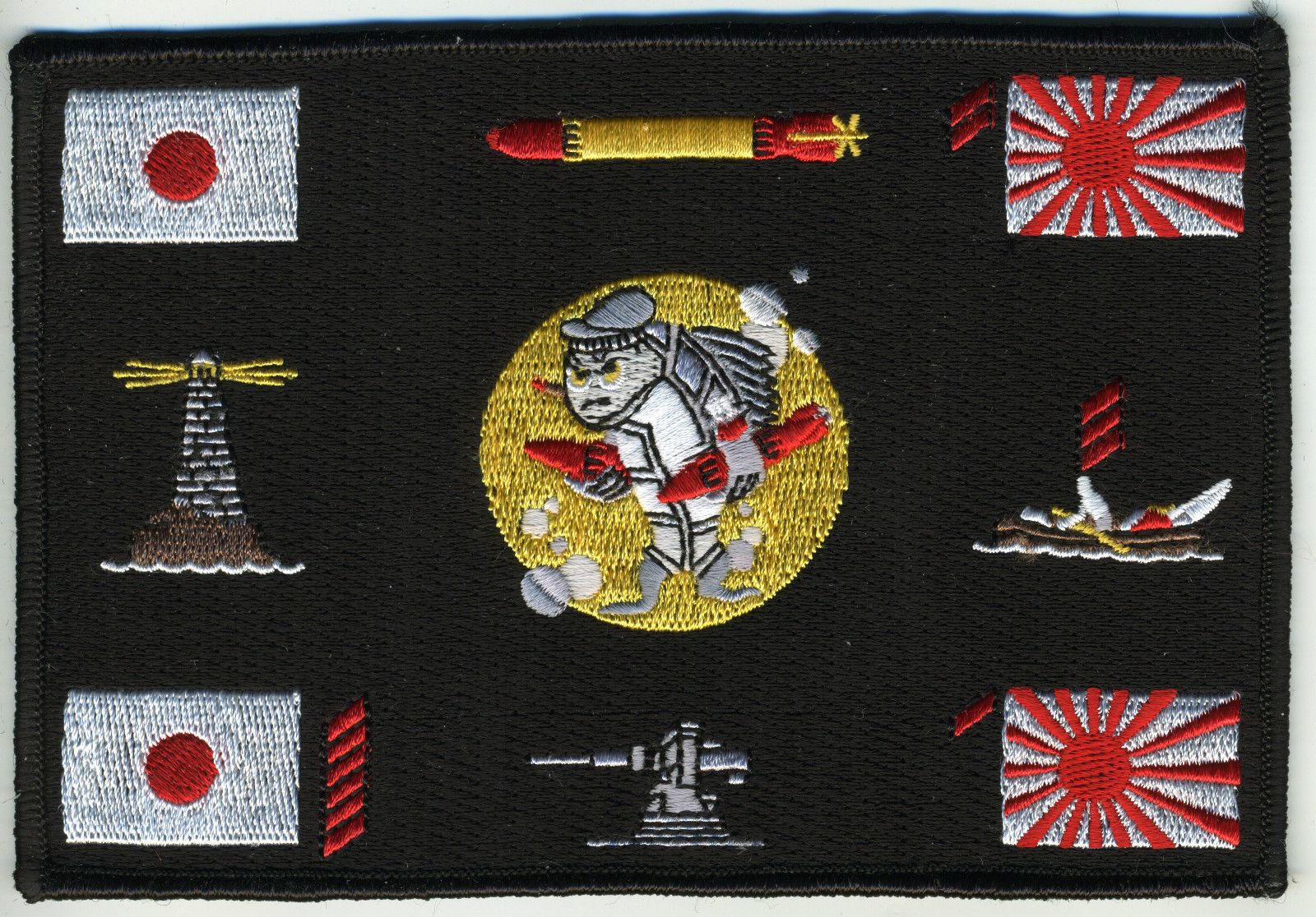 USS Blueback SS 326 Battleflag Patch BC Patch Cat No C6690