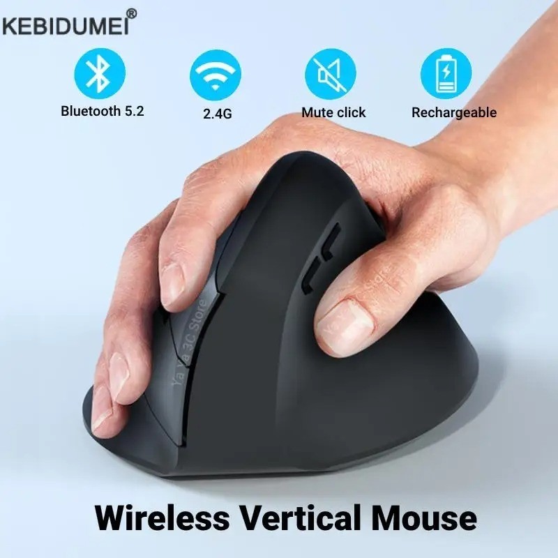 HZCZ-00501 Wireless Mouse Ergonomic Vertical Silent Bluetooth Rechargeable USA