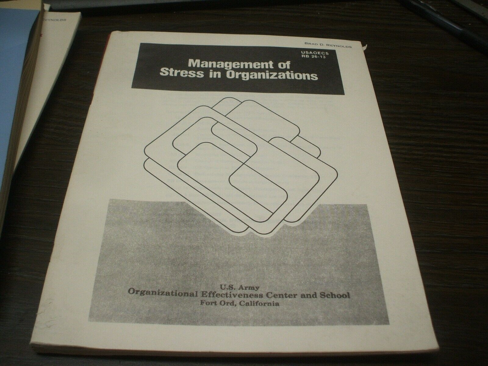 MANAGEMENT OF STRESS IN ORGANIZATIONS Army Manual - October 1981