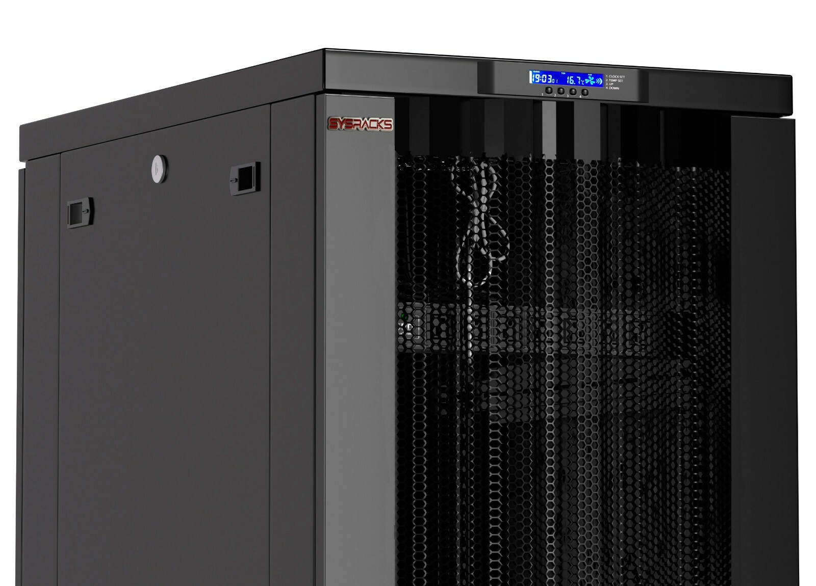 Server Rack 32U Network Cabinet 39" depth Data Server Cabinet - VENTED MESH DOOR
