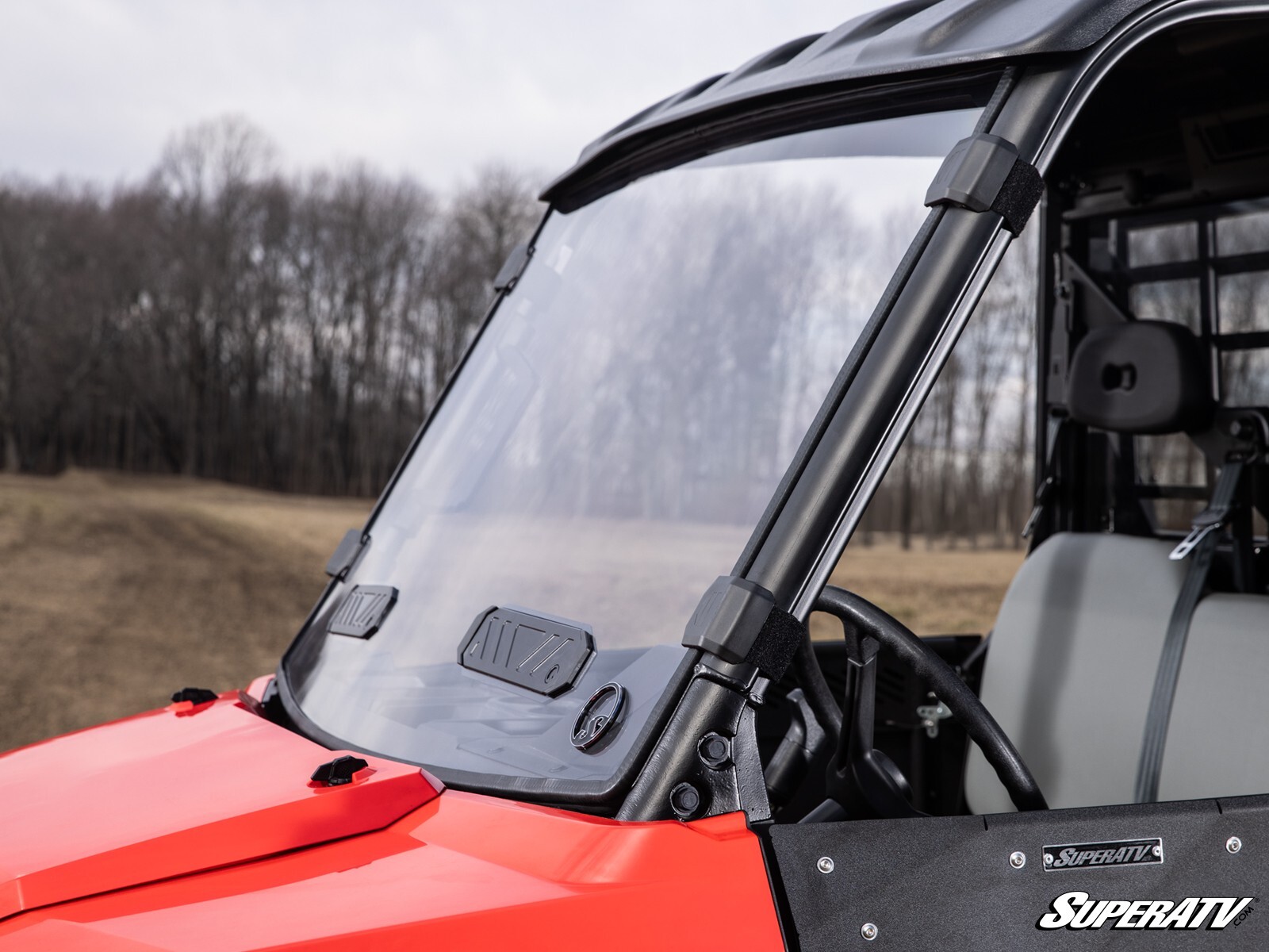 SuperATV Scratch Resistant Vented Full Windshield for Gravely Atlas JSV/2023+