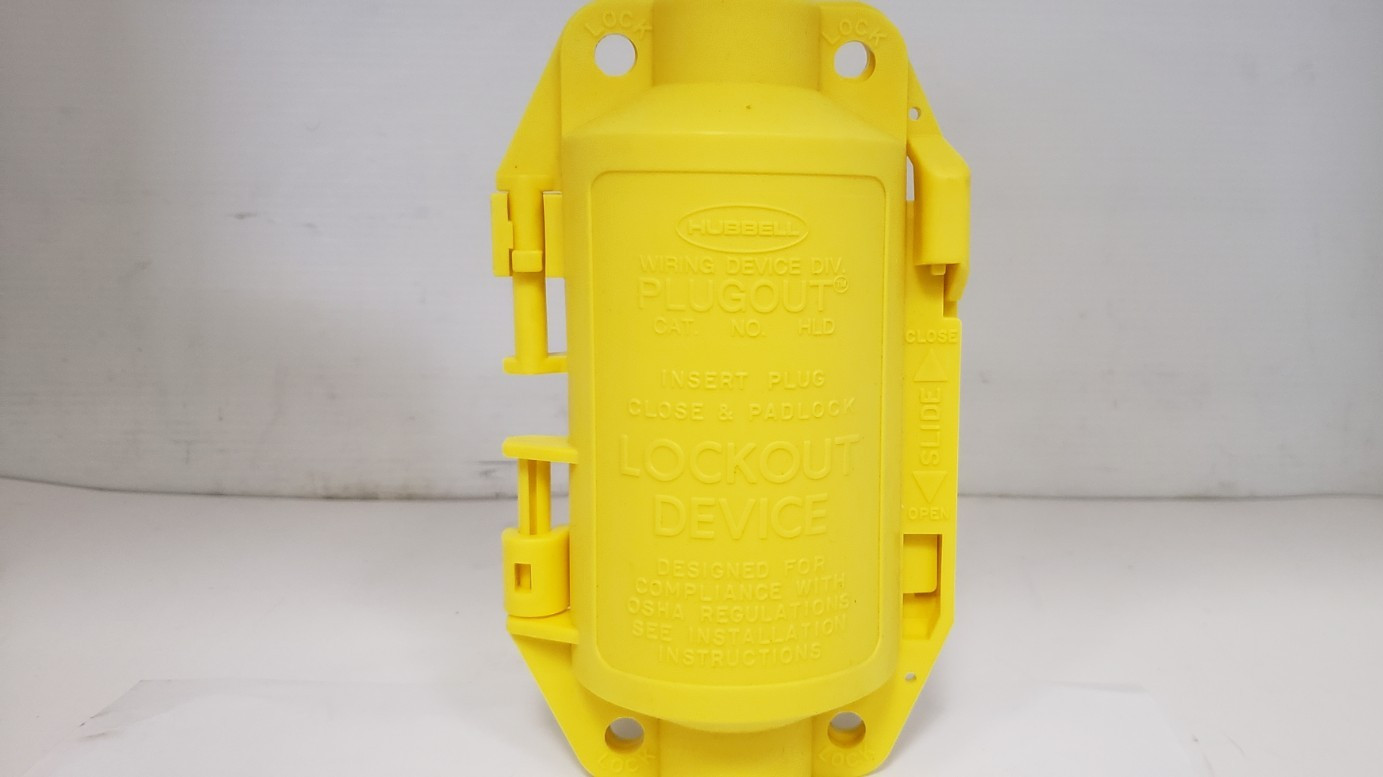 HUBBELL HDL LOCKOUT DEVICE, HIGH VISIBILITY PLUGOUT, NIB