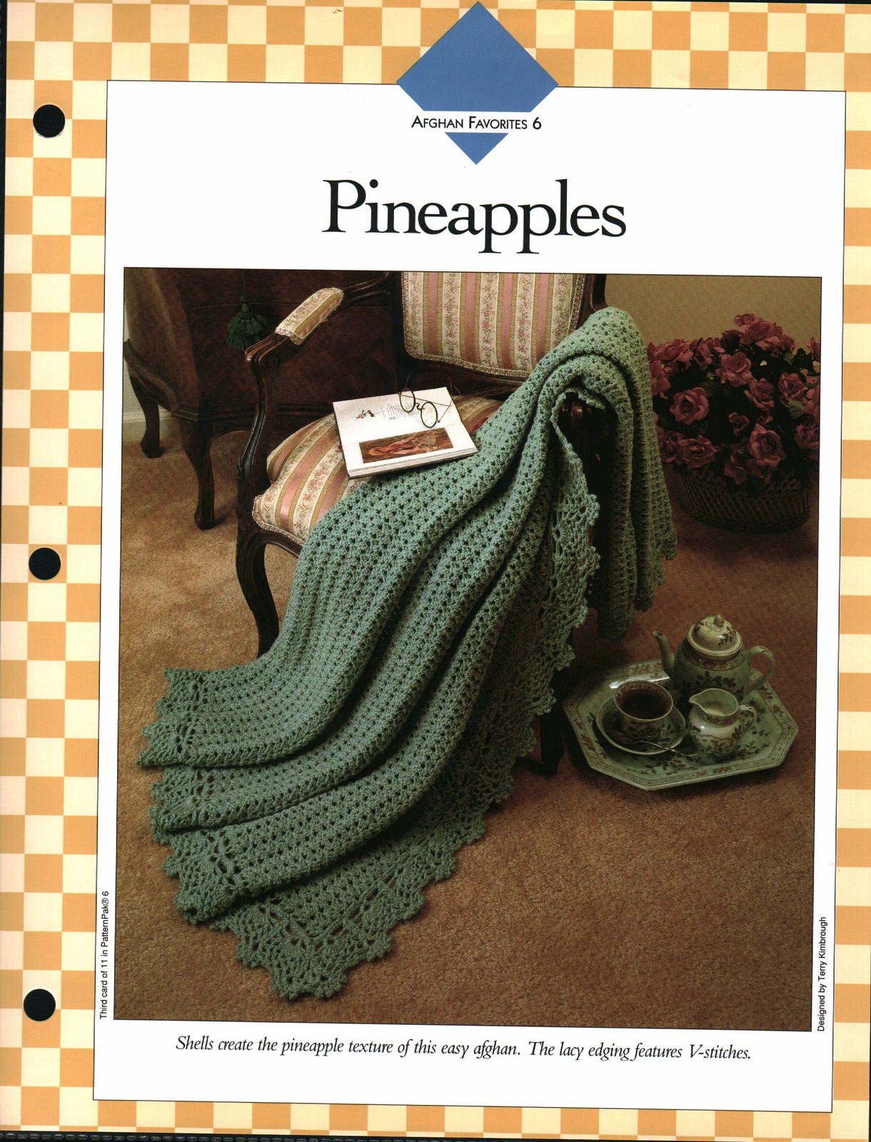 Pineapples Afghan - Afghan Favorites 6 | Vanna Crochet Faves 85060-C