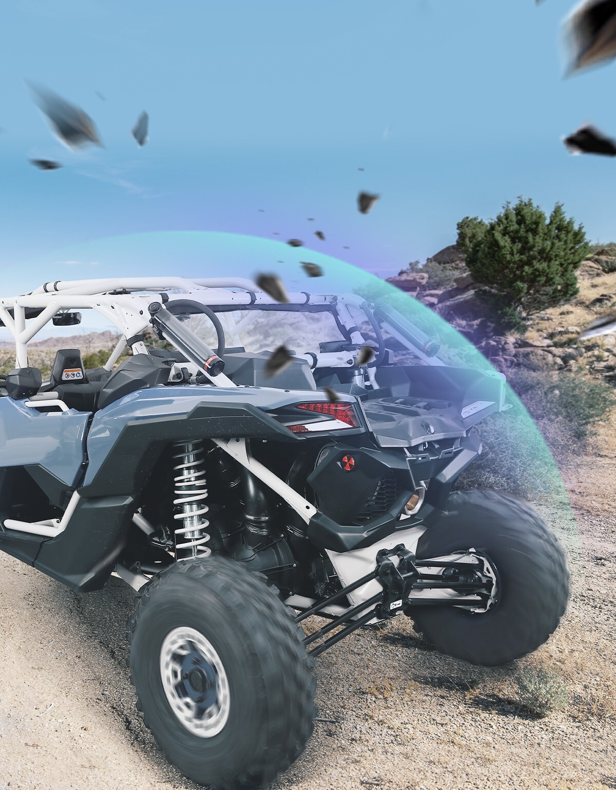 X3 Soft Rear Windshield Back Window PVC Panel for 2017-2026 Can Am X3/ X3 Max