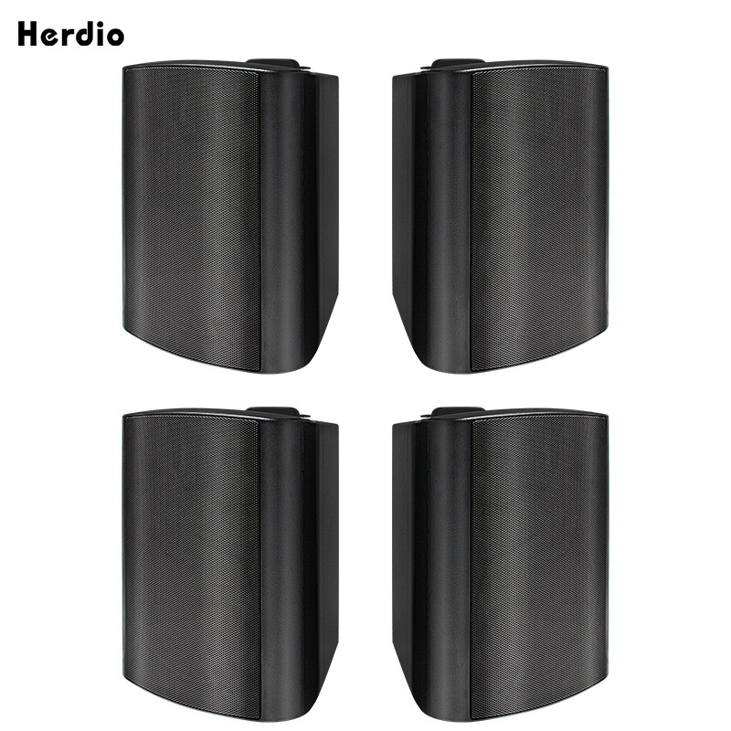 2Pair 5.25" Bluetooth Speakers Wireless Patio Waterproof Wired Wall Mount System