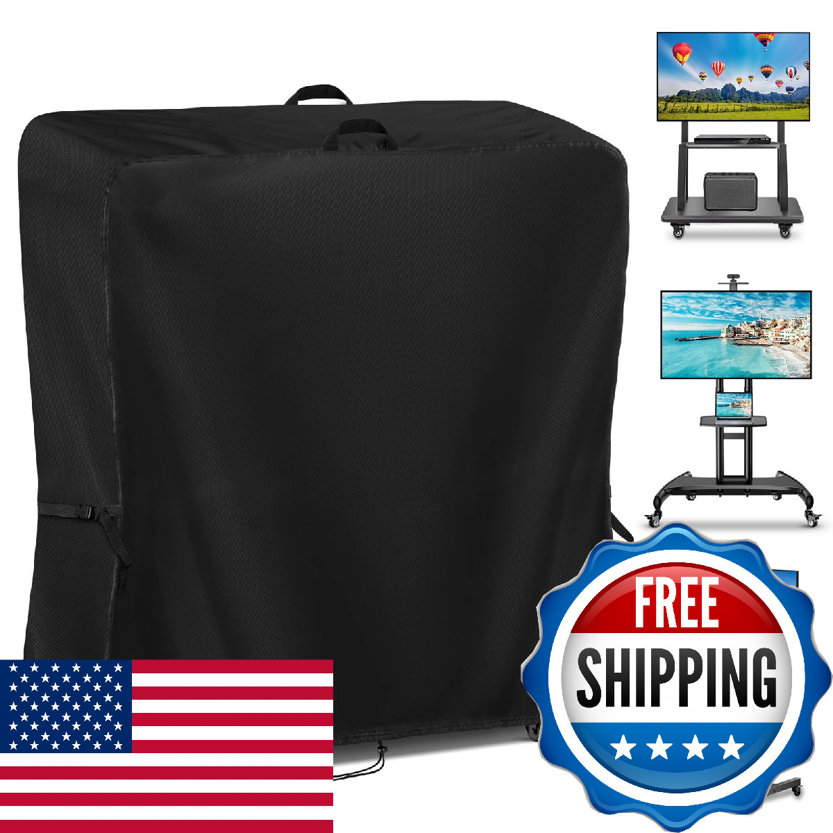 Kingling Outdoor TV Cover 55 Inch Weatherproof Waterproof Outdoor TV Stand Cover