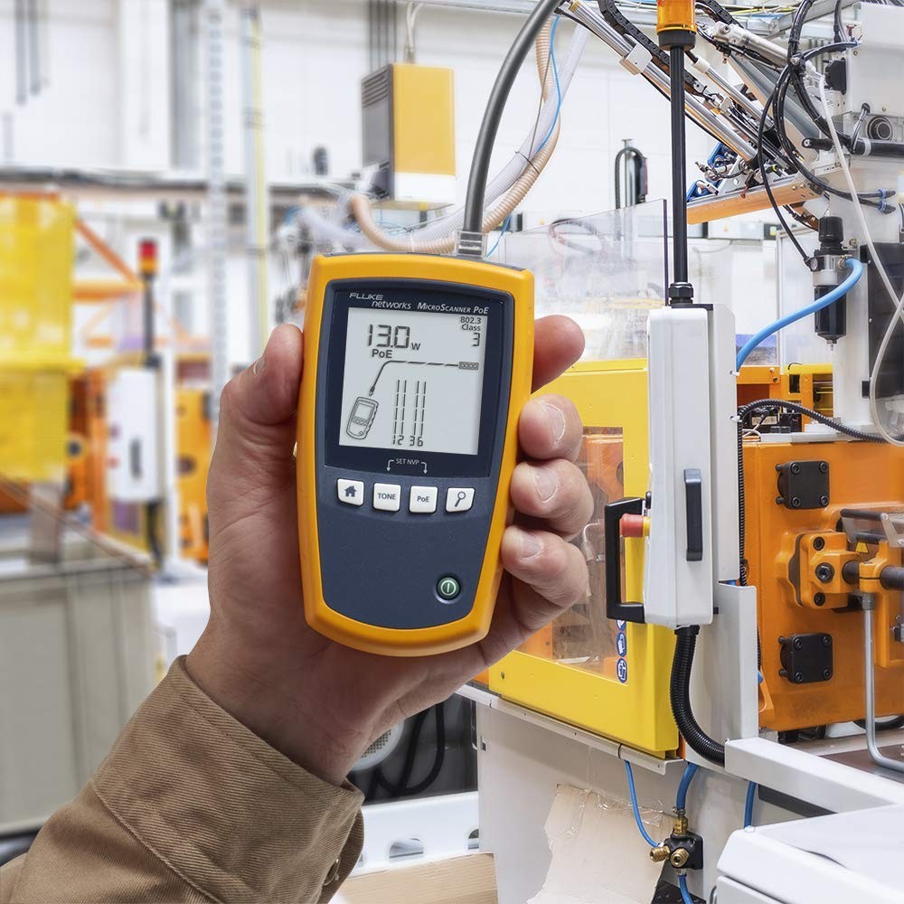 Fluke Networks 5018513 MS-POE-KIT MicroScanner Copper Cable Verifier &PoE tester