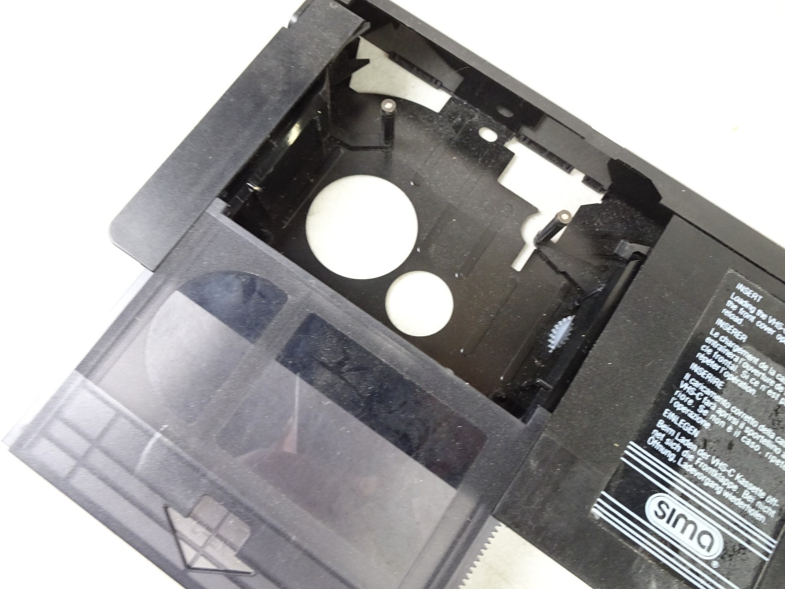 Genuine SIMA VHS-C Cassette Tape Adapter Model SCA