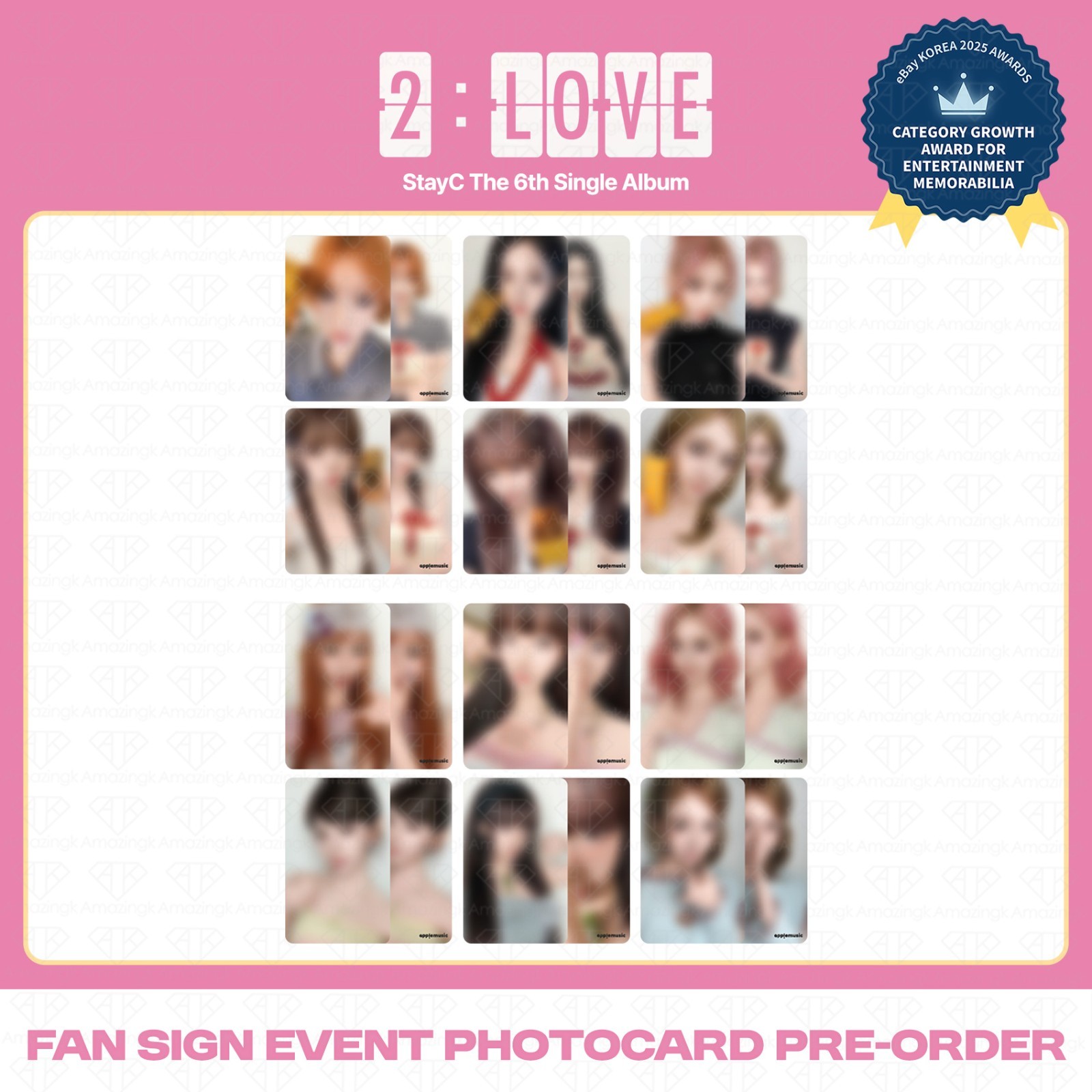 [PreSale] STAYC 6th Single Album 2:LOVE AppleMusic 4th Fan Sign Event Photocard
