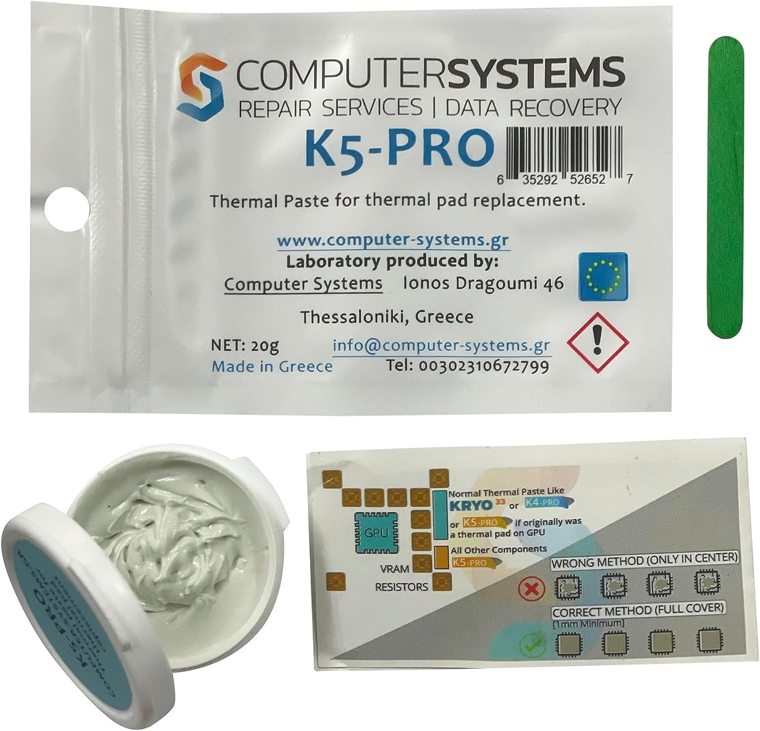 K5-PRO Viscous Thermal Paste for Thermal Pad 20G Compatible with Iphone, Imac