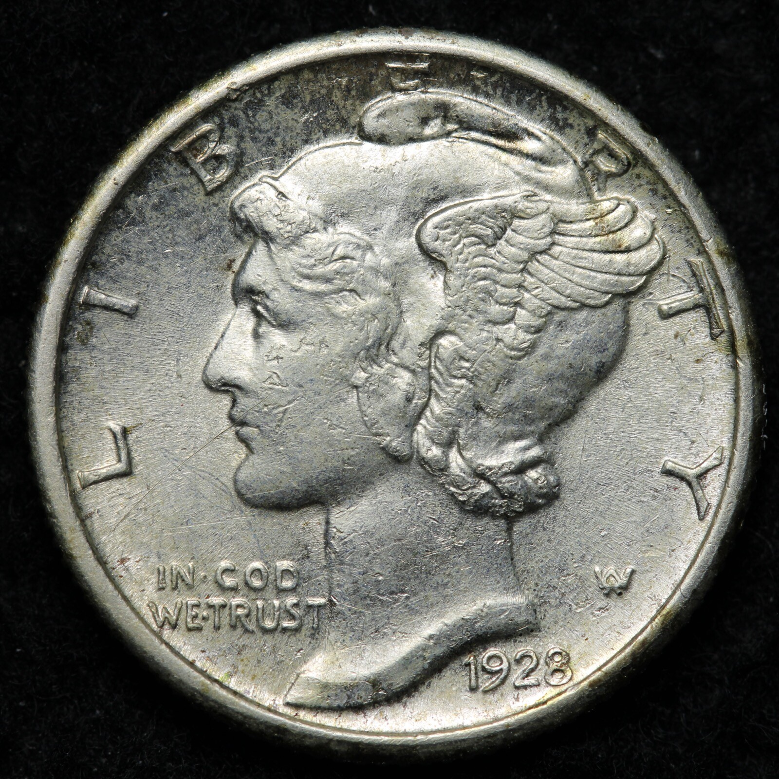 1928 Mercury Silver Dime UNC *UNCIRCULATED* MS E183 UKNM