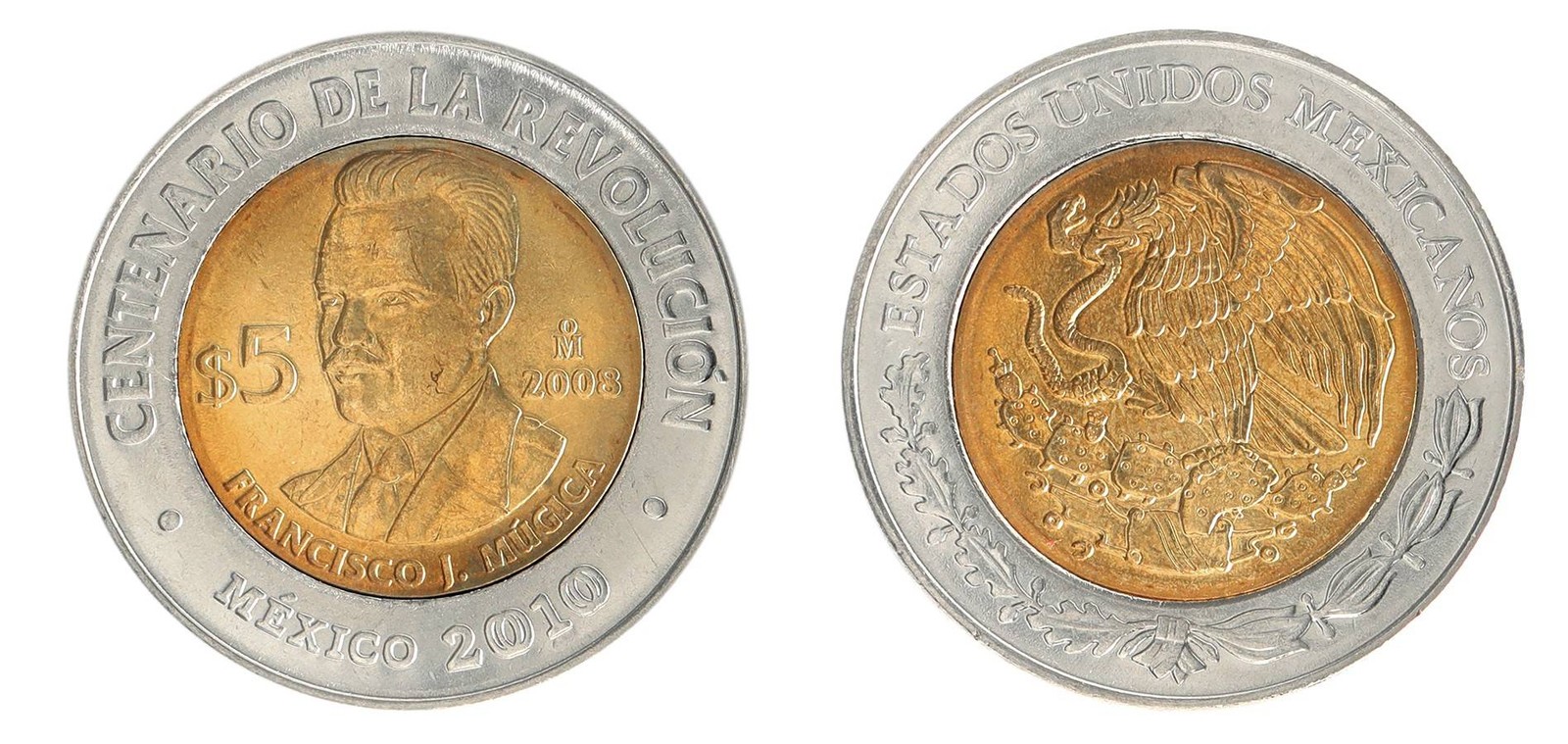 Mexico 5 Pesos, 2008, KM #905, Mint, Commemorative