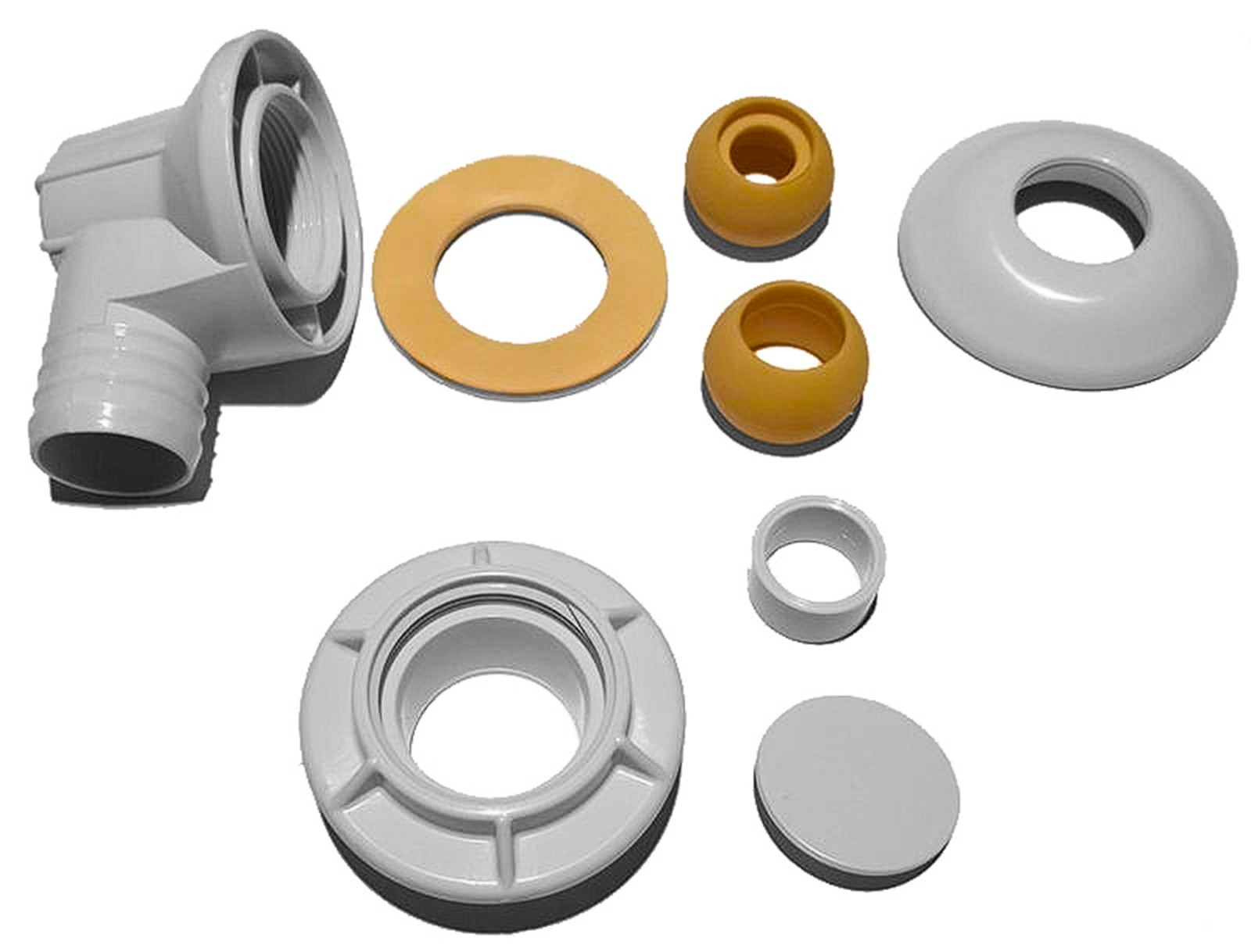 Lomart 1.5" Complete Return Inlet Kit - Grey  |  Fits Doughboy Embassy Pool