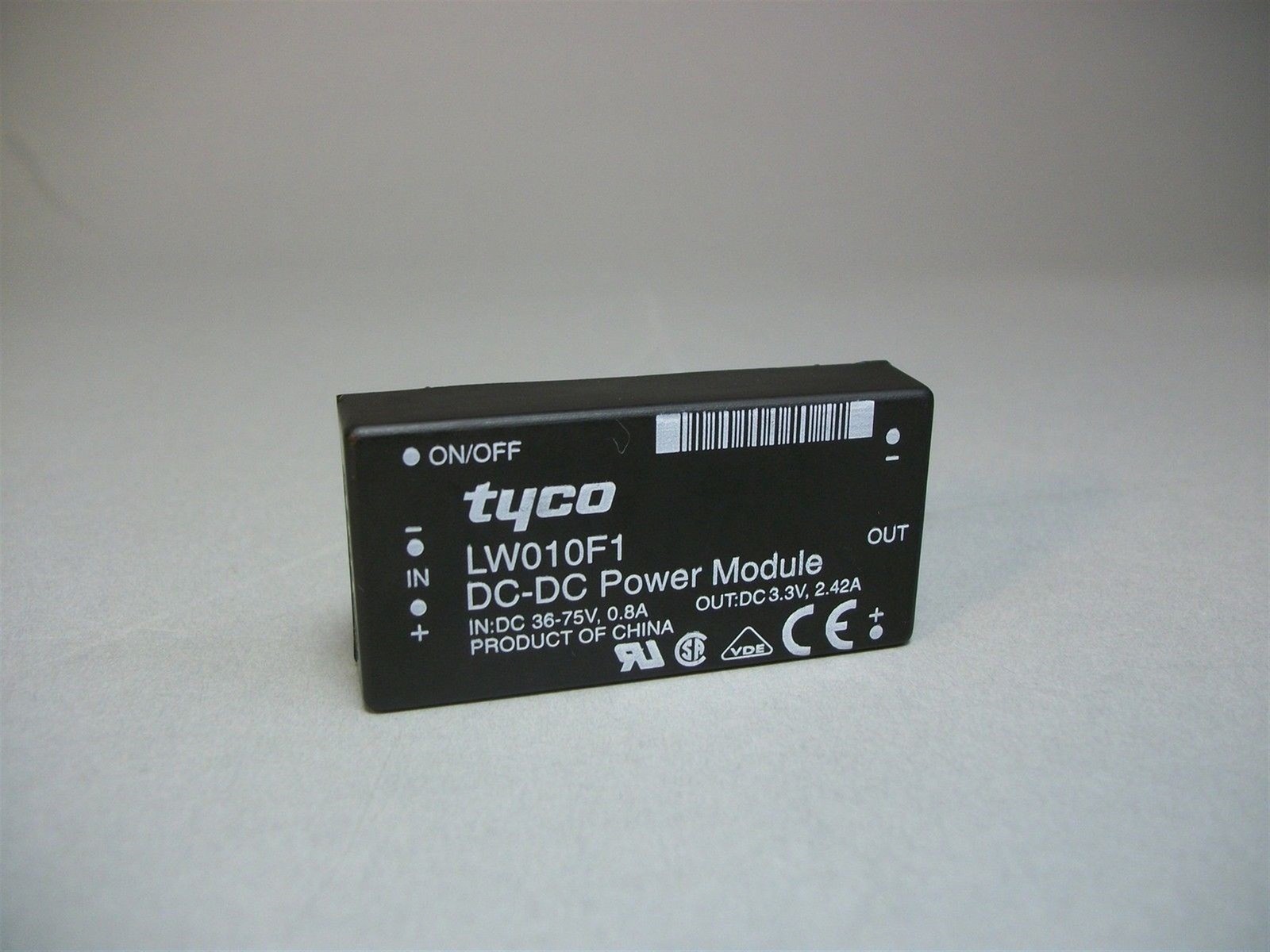 Lot of 20 - NEW Tyco Amp LW010F1 DC-DC Power Converter In:36-75V 0.8A Out:3.3V