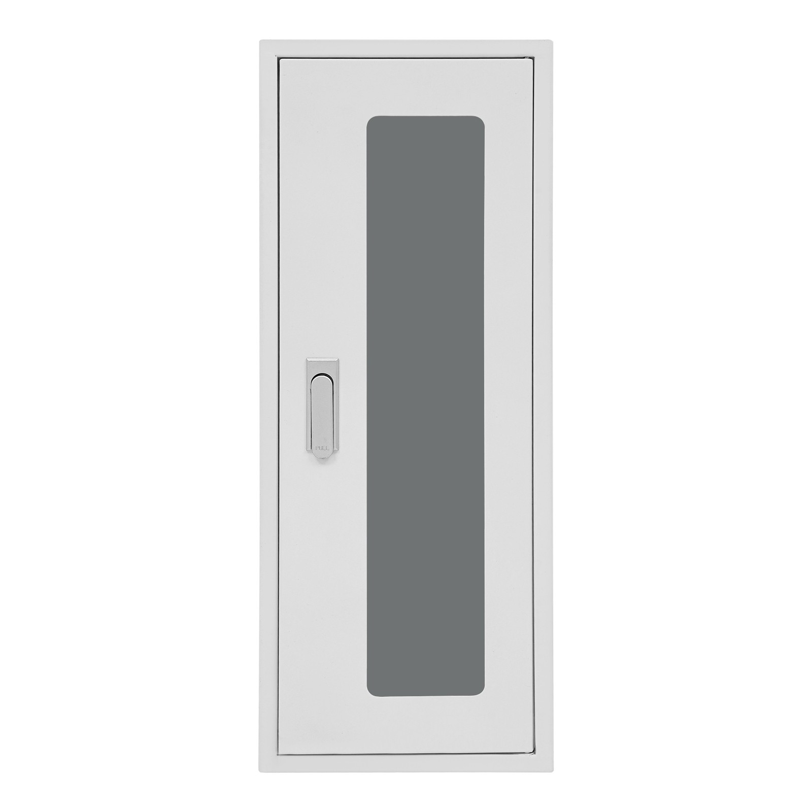 Fire Extinguisher Wall Cabinet FireTech Indoor Outdoor White Surface Mount