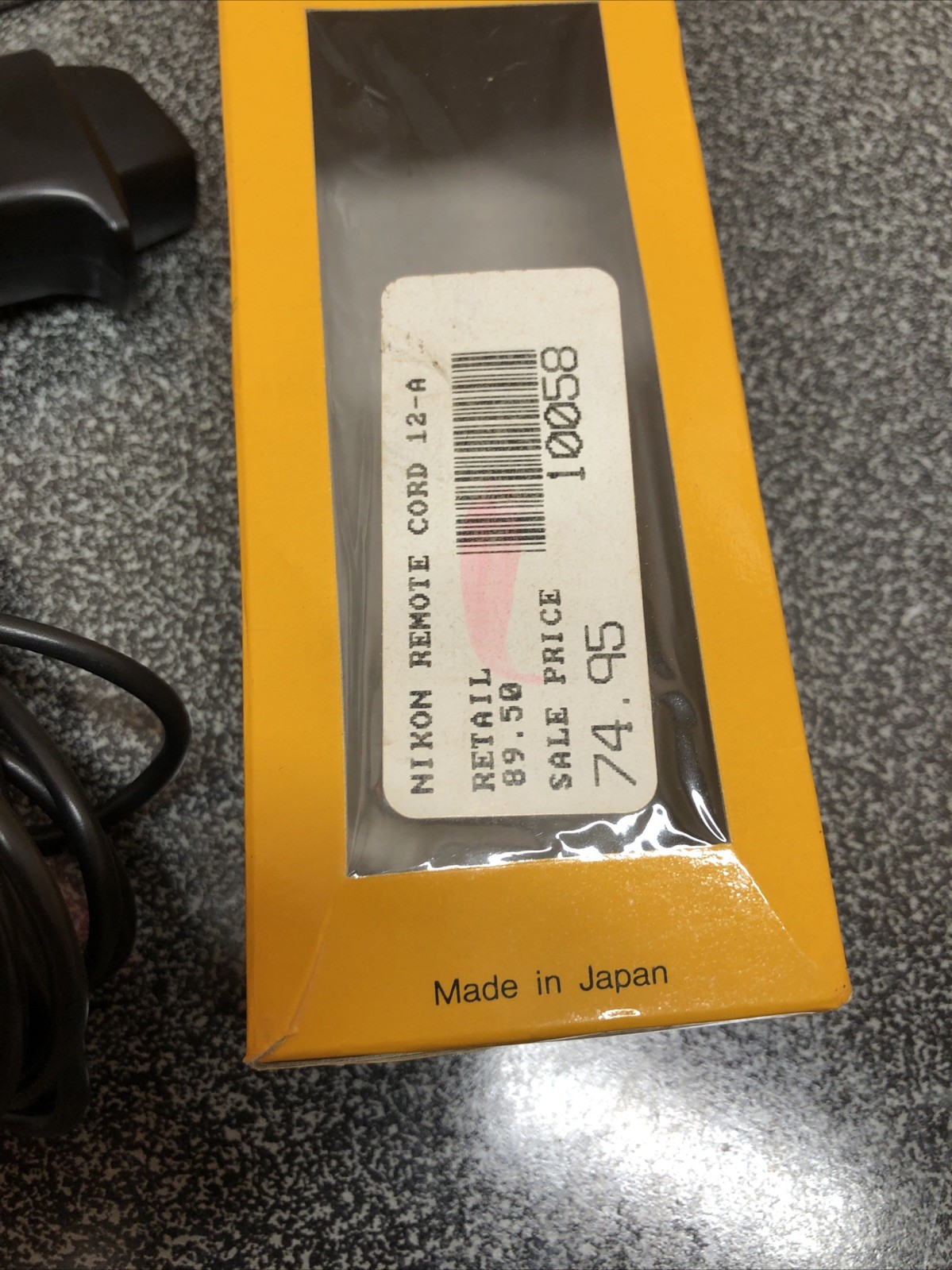 Vintage Nikon MC-12A Motor Remote Trigger Shutter Release Cord