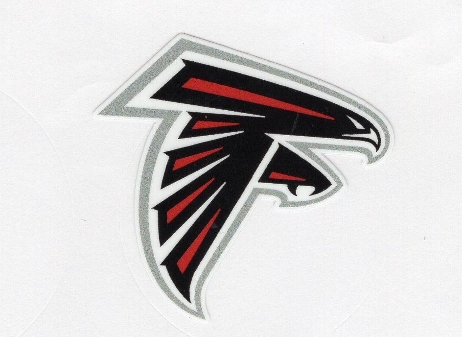 Atlanta Falcons Free Tracking decal window helmet hard hat laptop up to 14"