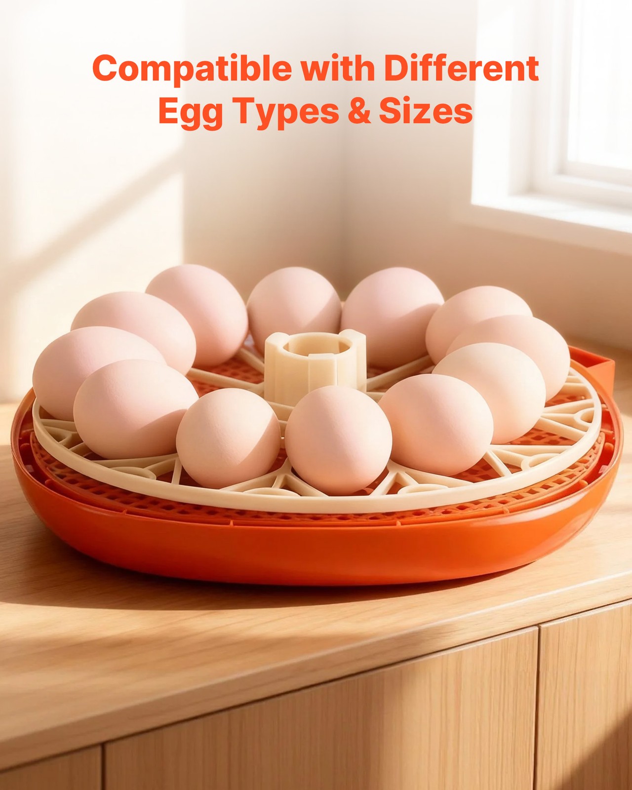 VEVOR 12 Egg Incubator Auto Turning Egg Candler Temperature & Humidity Control