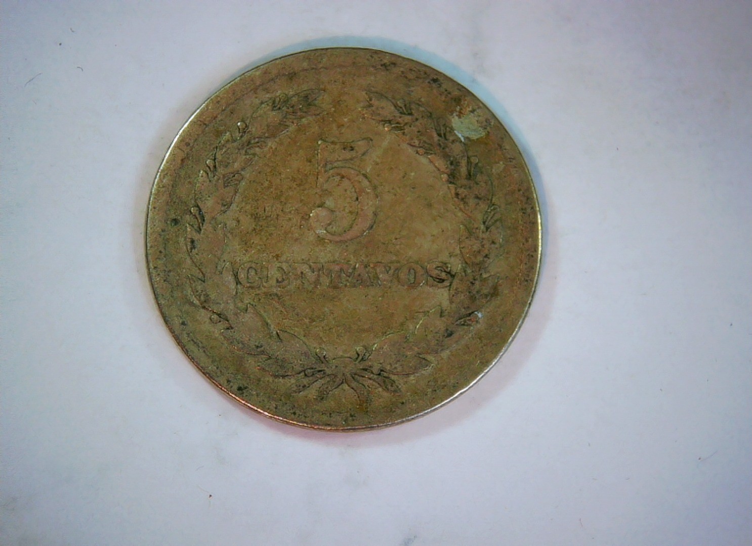 El Salvador 1944 5 Centavos Coin