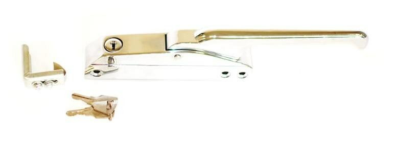 DOOR EDGEMOUNT MECHANICAL LATCH SET WITH ADJUSTABLE STRIKER & KEYS