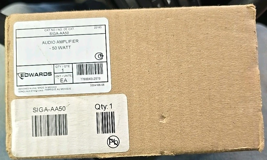 EDWARDS SIGA-AA50 50 Watt Audio Amplifier Factory Sealed -FREE SHIPPING-