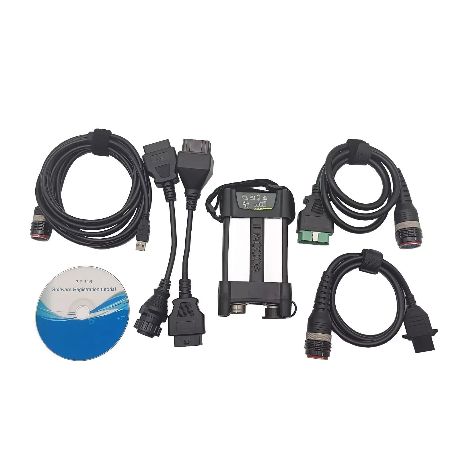 For Vovlo VOCOM 2 Truck Excavator Construction Diagnostic Tool with cf53 laptop