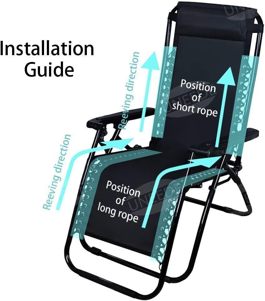 Durable Nylon Replacement Cords for Zero Gravity Chairs - Easy Installation