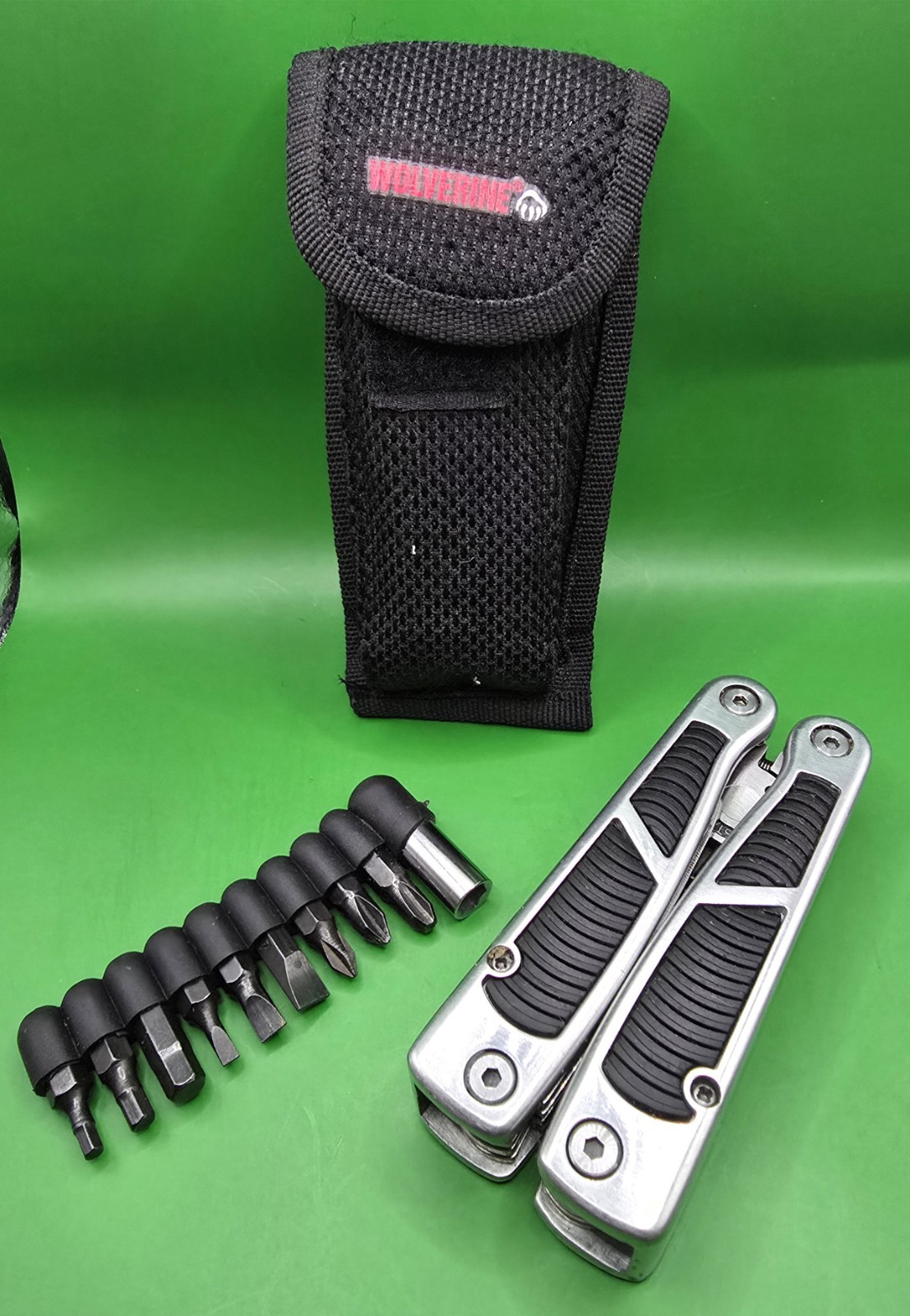 Basecamp Wolverine Multi Tool with Bits and Pouch 9 In 1 Stainless Steel 2CR