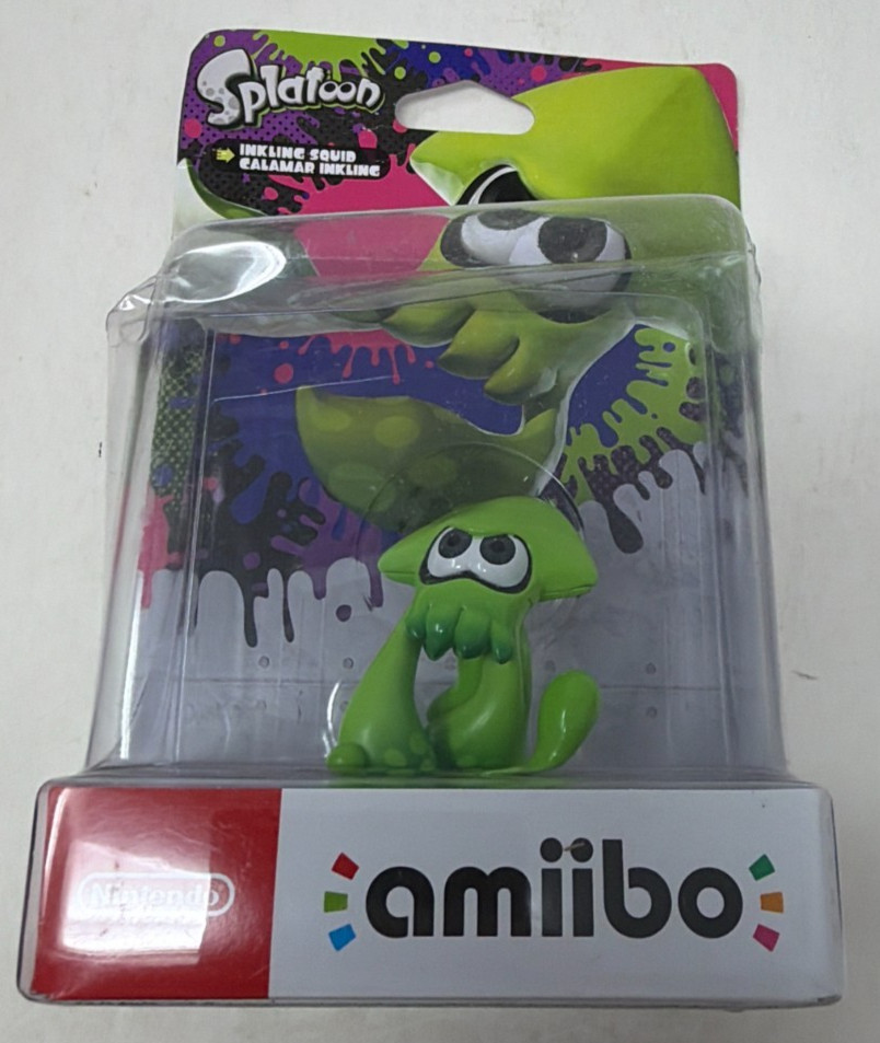 Inkling Squid Amiibo Splatoon Nintendo Brand New in Damaged Box!