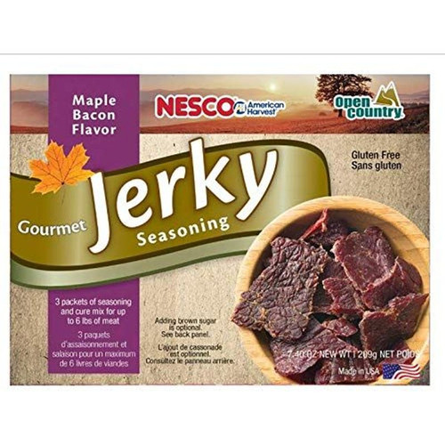 Nesco BJM-6, Gourmet Jerky Seasoning, Bacon Maple Flavor, 3Count, 7.40...