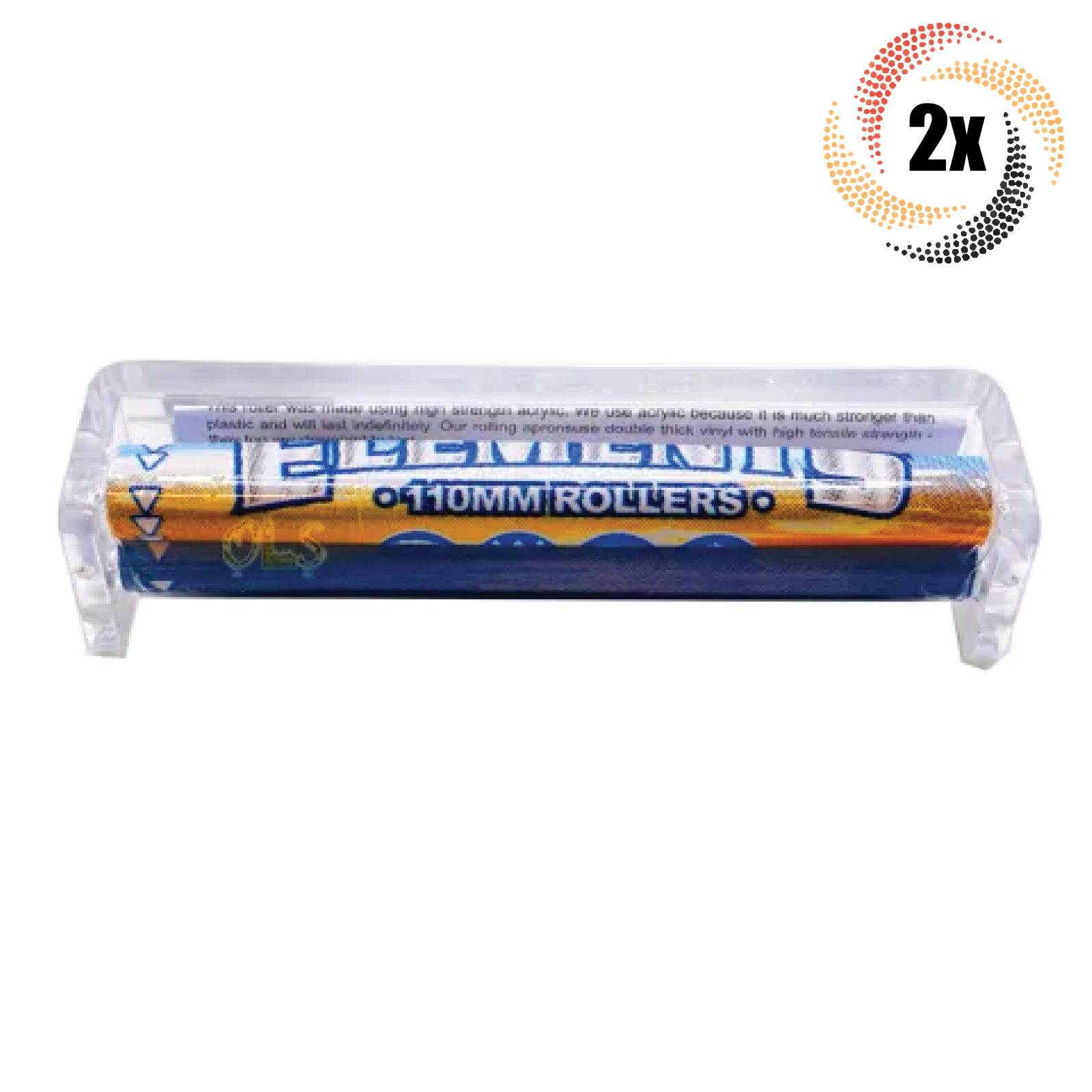 2x Rollers Elements Paper Roller Machine | 110MM | + 2 Free Rolling Tubes