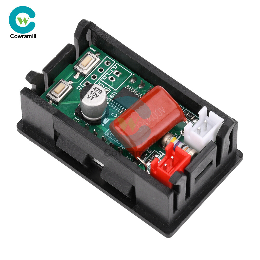 Dual Digital AC Voltage Current Power Meter Voltmeter Ammeter Red Blue 10A/30A