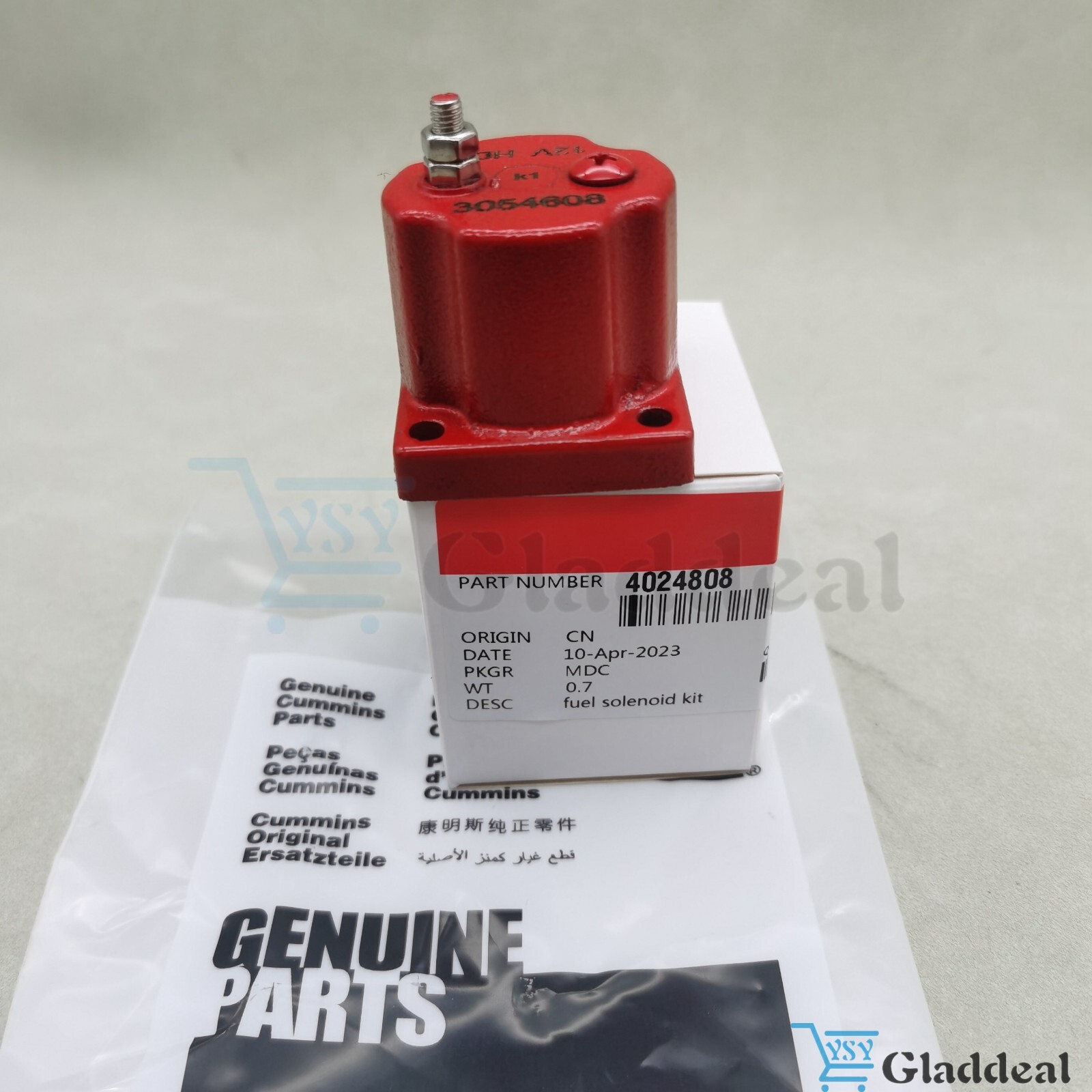 GENUINE OEM 4024808 Fuel Solenoid Coil For Cummins PTG Fuel Systems 3054608