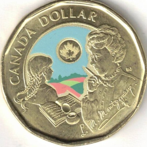 2024 Canadian Colorized Lucy Montgomery Brilliant Uncirculated KCIII One Dollar!