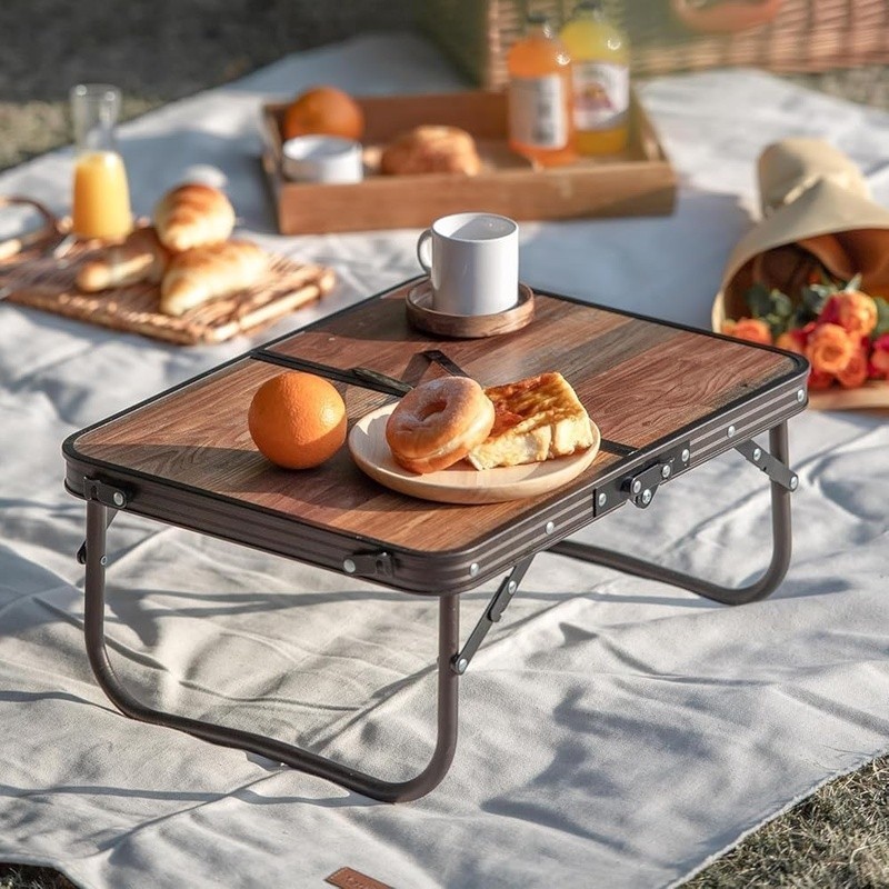 Portable Folding Camping Table Adjustable Legs Multi-Purpose Outdoor Easy Setup