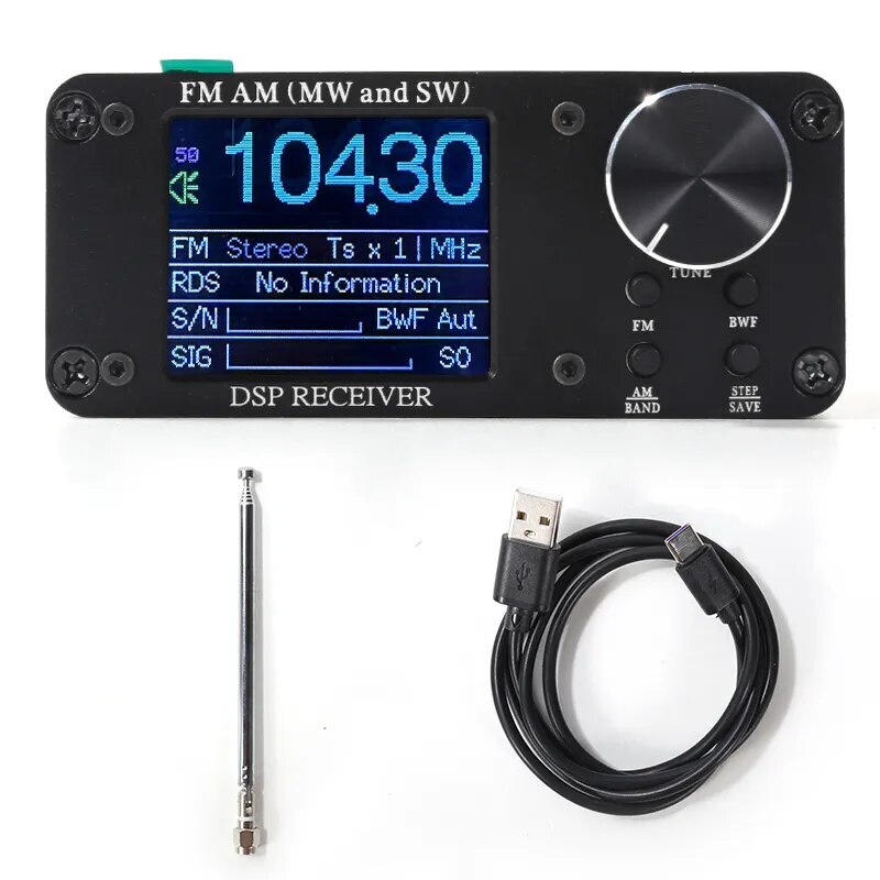 Si4732 ATS-80 Portable Shortwave Radio FM AM (MW SW) SDR Radio Receiver+Battery