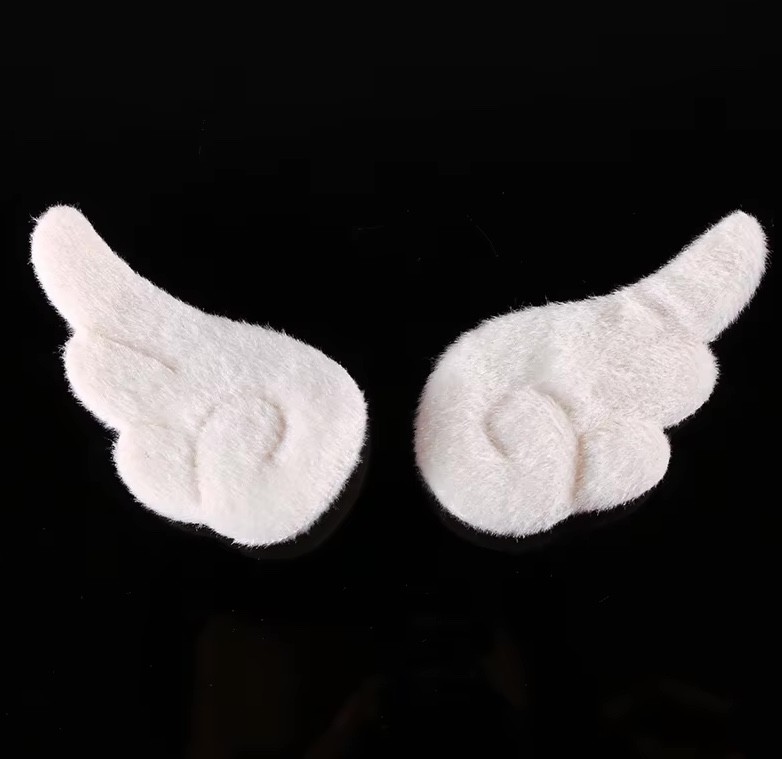 Angel Wings Brooch Plush Pin New Angel Wing Badge  Decorative 1 Pair