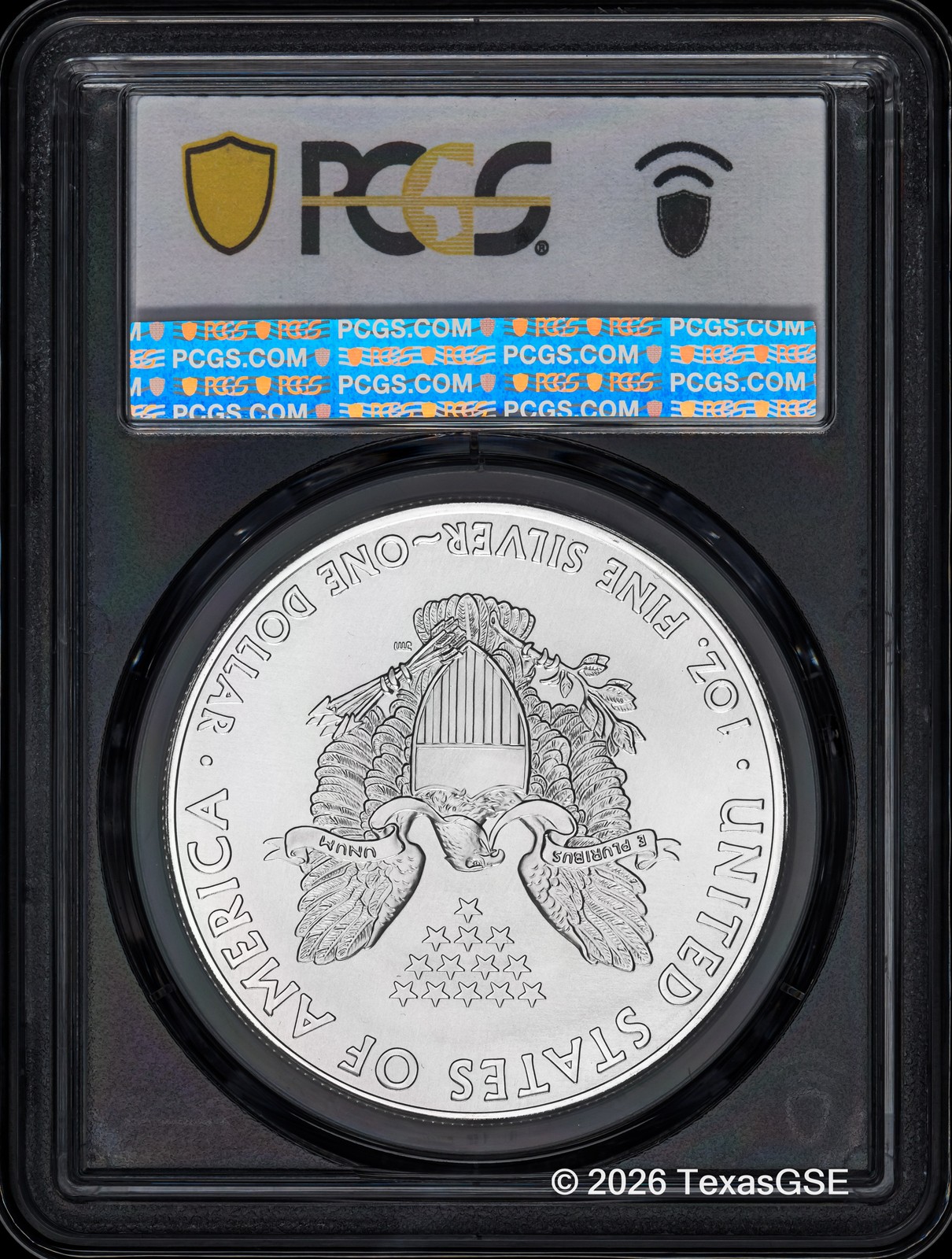 2014 $1 American Silver Eagle PCGS MS70 - Standard Blue Label