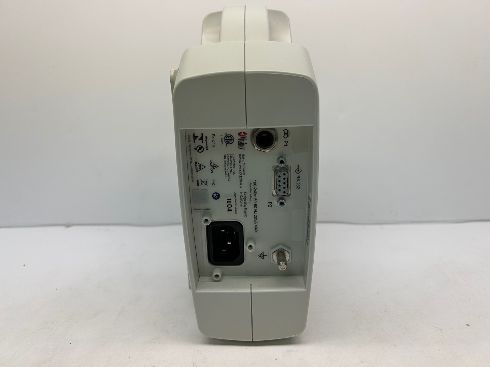 Vertical Masimo Rad-87 Pulse CO-Oximeter, Masimo SET Rainbow, Refurbished