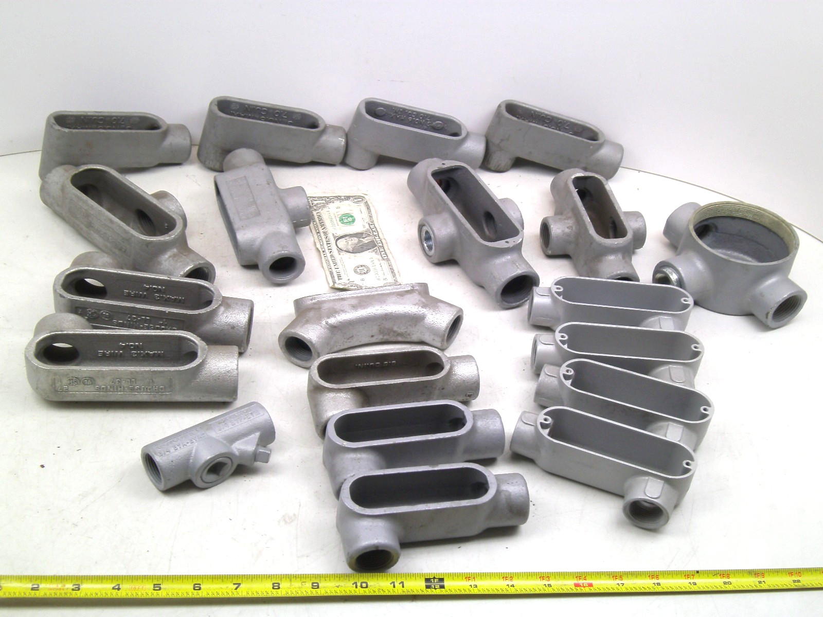 MIXED LOT OF 20! Crouse-Hinds Outlet Box Conduit Housing Iron SEE PHOTOS!
