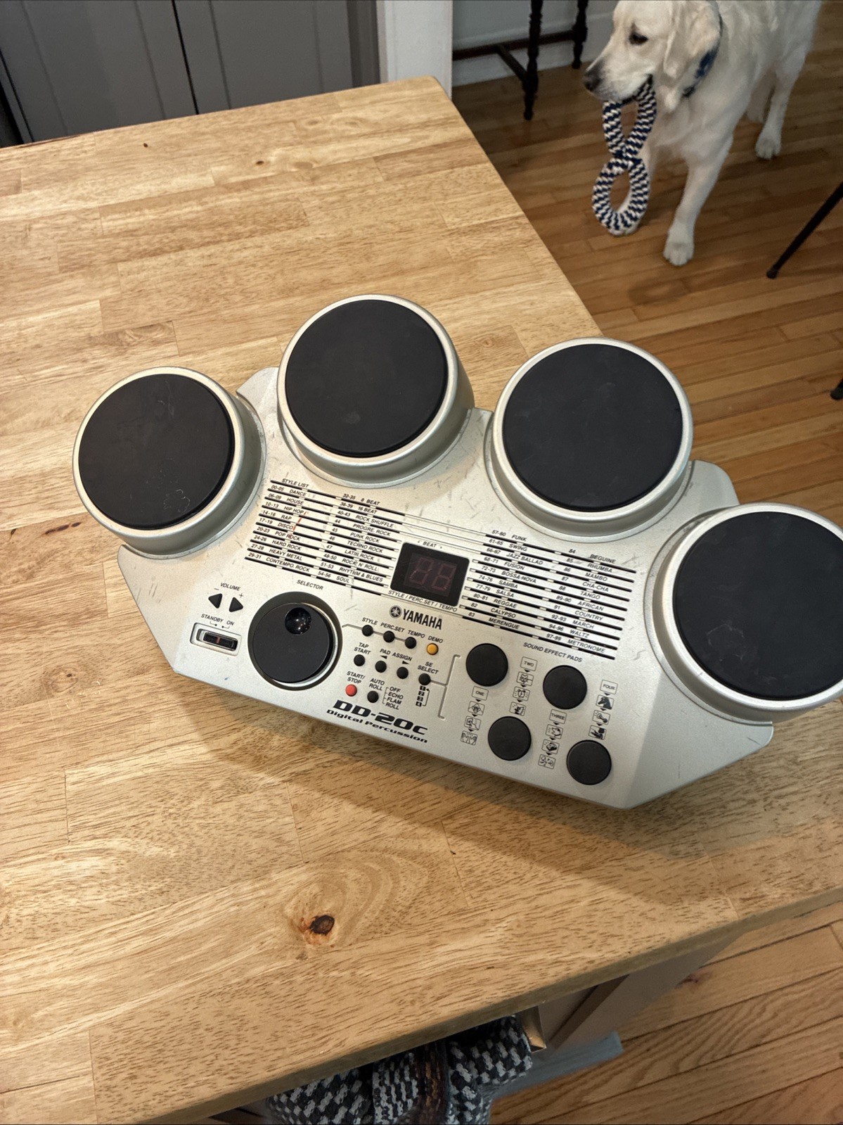 Yamaha DD-20C Digital Percussion Drum Pad Electronic Drum Machine Works No Cord