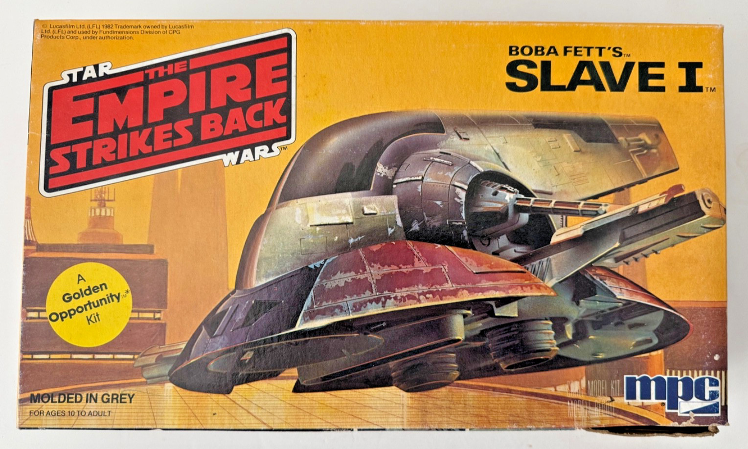 Star Wars The Empire Strikes Back SLAVE I unassembled scale model kit by MPC