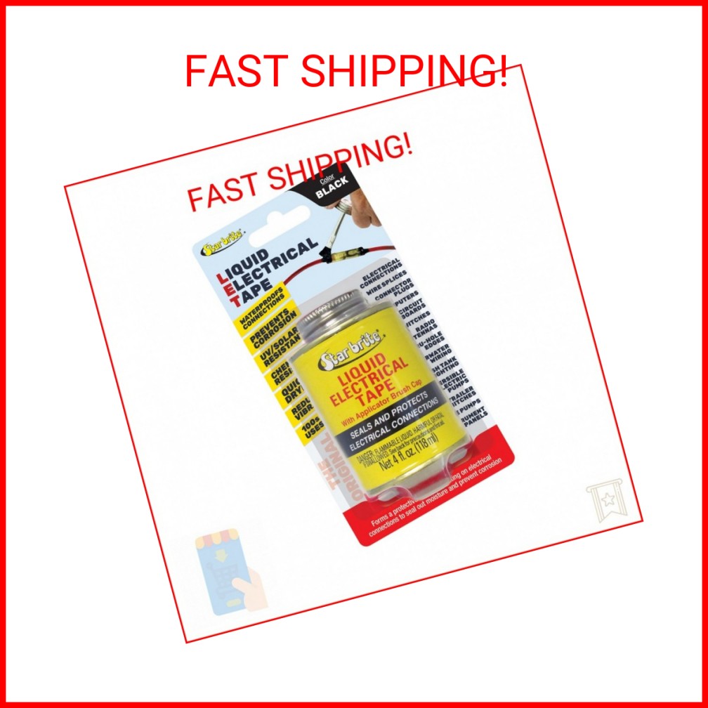 STAR BRITE Liquid Electrical Tape - Superior Adhesion and Flexible Protection