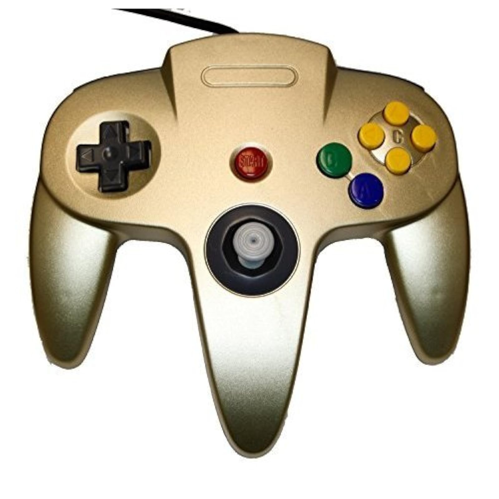 Nintendo Gold Replacement Controller By Mars Devices For N64 Gamepad N64