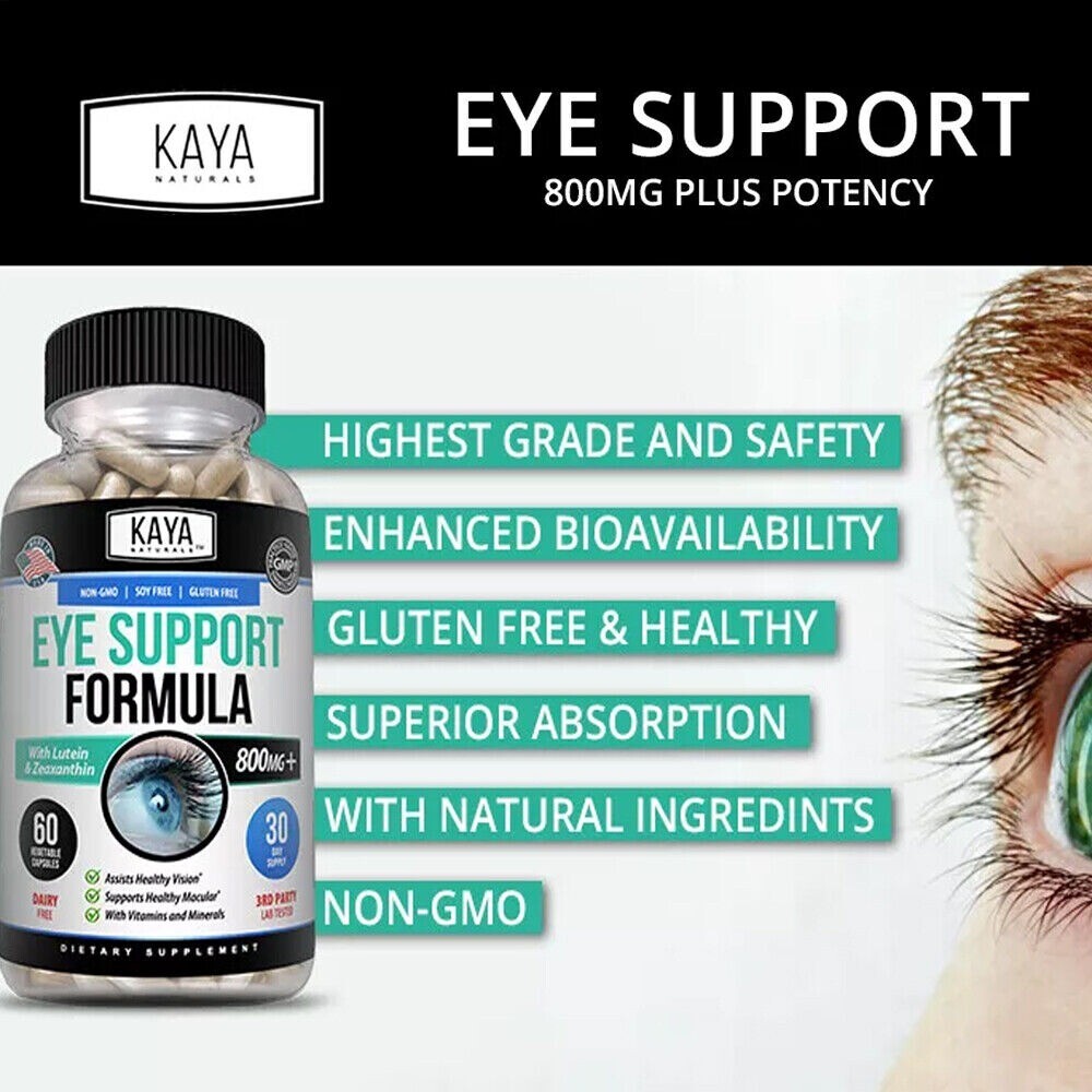 Eye Health Supplement, Lutein and Zeaxanthin, Eye Strain Support, Vision Health