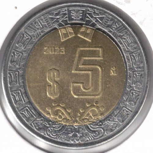 2023 Mexico Uncirculated 5 Pesos Coin!