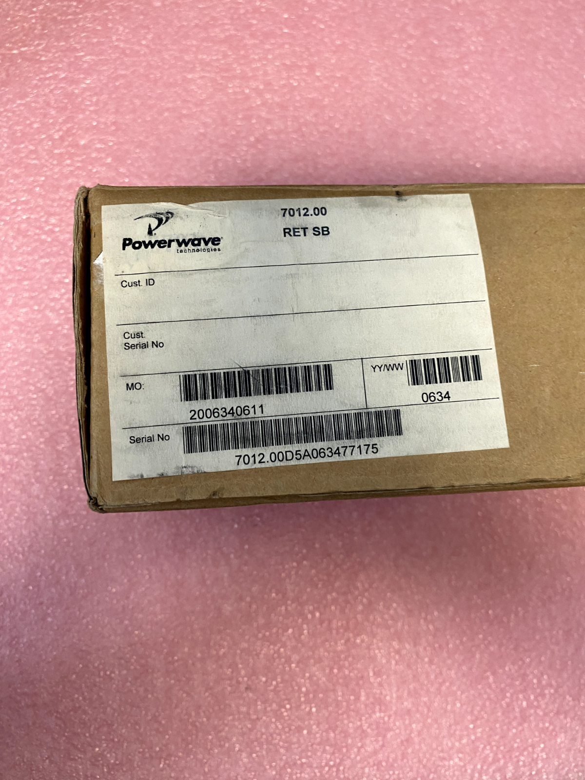 PowerWave 7012 Ret SB Antenna 200634061